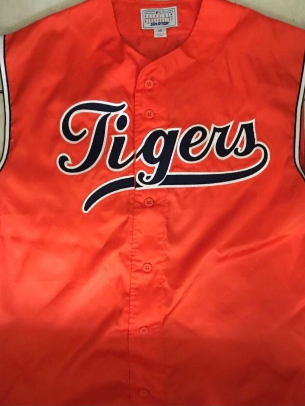 Men’s Vintage Rare Detroit Tigers STARTER Jersey Size Medium